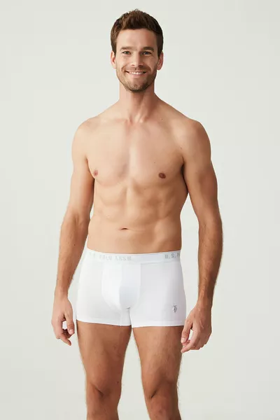 Men's White 3-Pack Boxers
