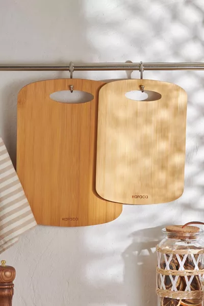 Defne 2'li Bambu Kesme Tahtası / Cm