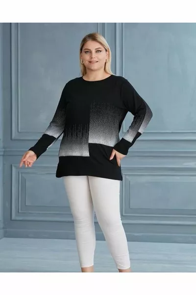 Women's Plus Size Printed Blouse