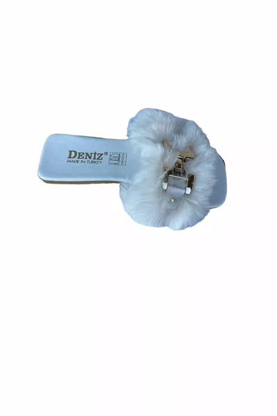 Damen Hausschuhe mit Federschnalle