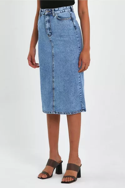 Private Collection Long Denim Skirt (AM)