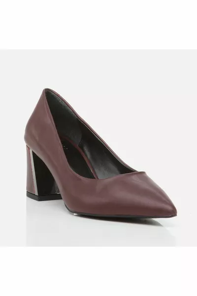 Bourgondische voetganger dikke hak voor dames