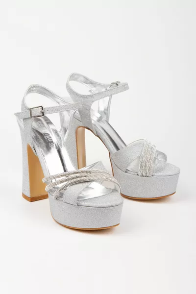 المرأة حجر عالية منصة أحذية السهرة