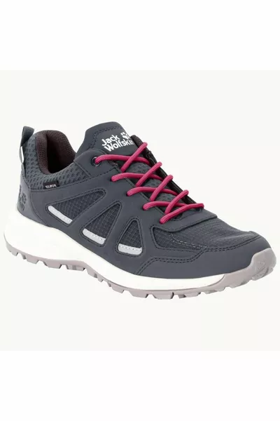  Woodland 2 Texapore Low W Серо-красная женская обувь для активного отдыха