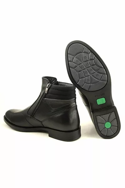  جلد طبيعي العظام وحيد الرجال أحذية الشتاء