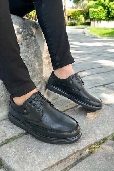 أحذية رجالية جلدية سوداء ، تصميم أنيق ، دانتيل ، نعل مريح ، بطانة داخلية مريحة ،،،،،،،