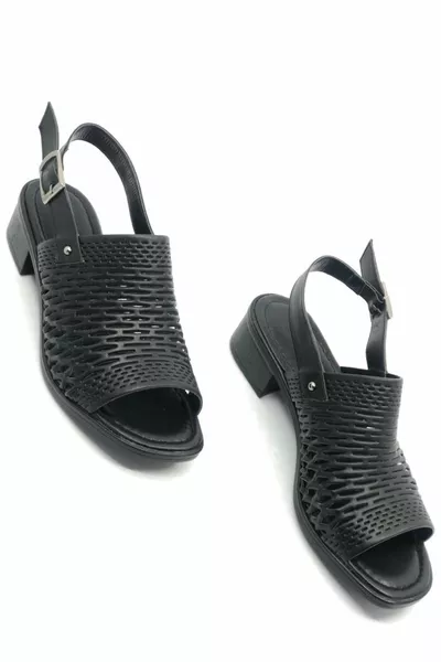 Feles Ортопедические Лазерные Женские Сандалии Обувь ЧЕРНЫЙ