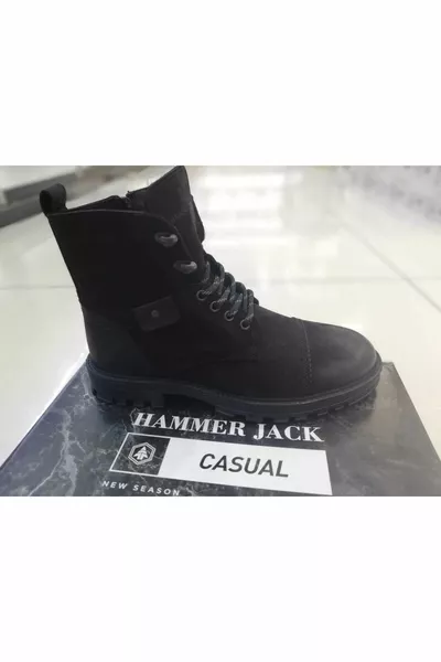   сапоги Черный Нубук  Мужские Почтовые