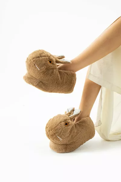 Lapin Modèle Antidérapant Semelle Casual Et Confortable Hiver Enfants Penduf Maison Pantoufles