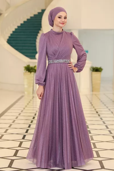 Dila Plus Size Hijab Evening Dresses