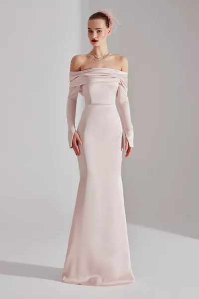 كلارا مسحوق قبالة الكتف حورية البحر تنورة اللباس