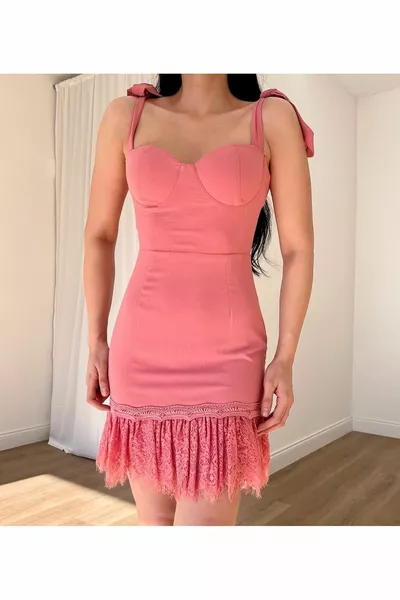 المرأة مساء اللباس التعادل حزام سميك Guipure تنورة مفصلة مكعب مصغرة مساء اللباس والتخرج اللباس