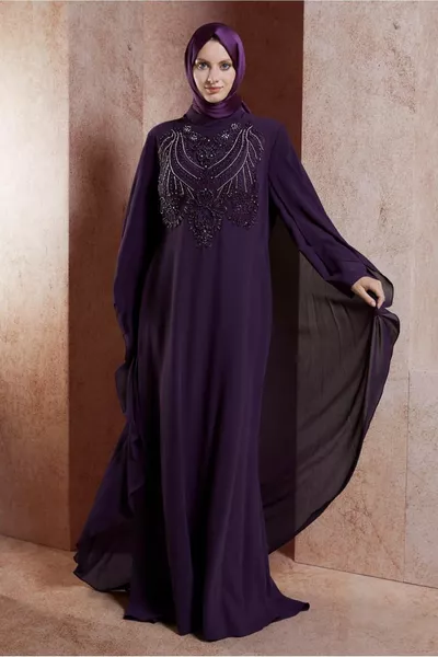 المرأة الأرجواني (K.PURPLE) حجر مساء اللباس T 