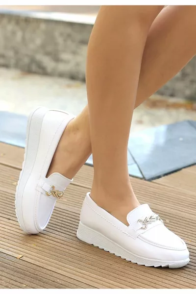 Leyd بيج الجلد الباليه الشقق