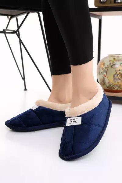 Uc  Дамски мъжки домашни вълнени зимни домашни обувки