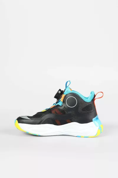 حذاء داكسي لكرة السلة الأسود خفيف الوزن للأولاد