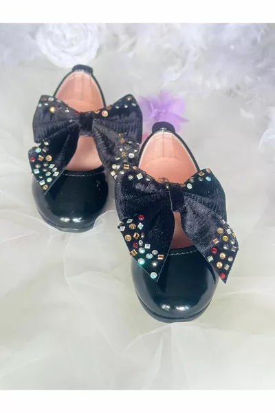 Fiyongu حجر مطرزة براءات الاختراع الجلود الأطفال الباليه الشقق