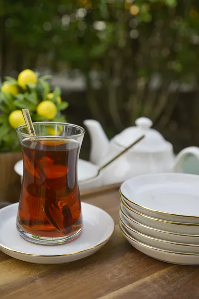 Rüya Gold Gilded Set of 6 Porcelain Tea Saucers  cm Off-White