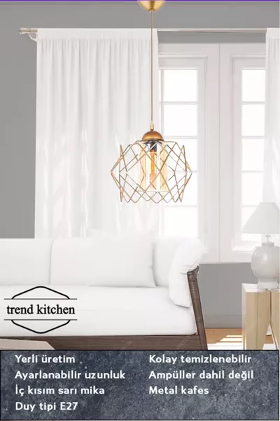 3 Stück Trend Bal Milchglas Golden Hängeleuchte für Wohnzimmer, Küche, Bad, Schlafzimmer, Kinderzimmer, Flur