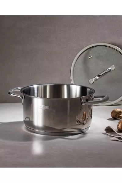 Nova Derin Tencere - Çelik -  Cm