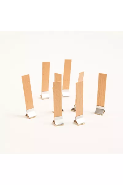 Houten kaarsen lont en zelfklevende lontstandaard  stuks (mm x mm x 0,5mm)