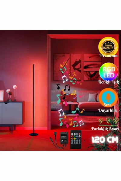 نظام إضاءة الغرفة بتحكم عن بعد حساس للصوت والموسيقى - كامل RGB - مع جهاز تحكم