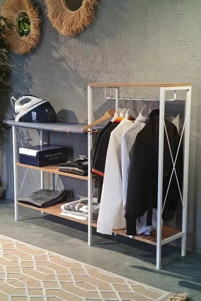 Stally Hanging Ironing Board White Atlantic Pine