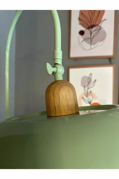 Mint Lambader Hareketli Başlık Sehpalı Modern Dekoratif Metal Oturma Odası Çalışma Odası Zemin