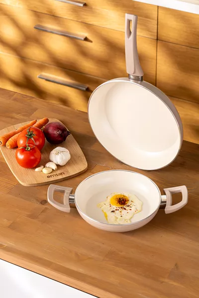 Crystal 2-teiliges Pfannen- und Servierpfannenset Roségold