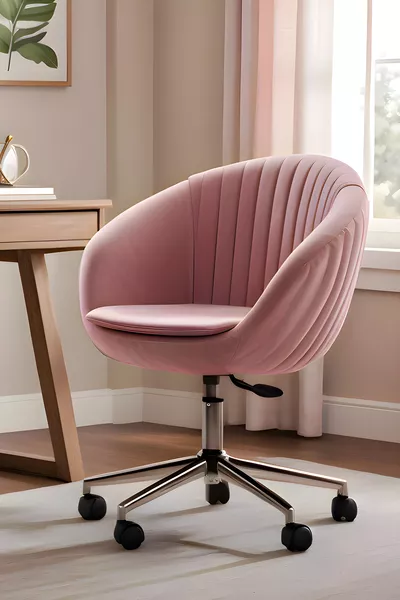 Sedia da lavoro Oyster (TESSUTO ROSA)