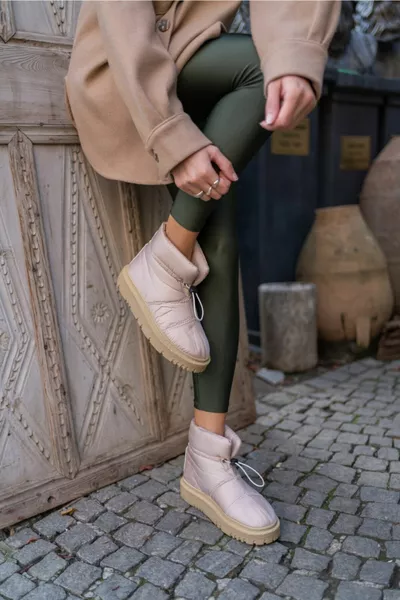 Emily Дамски голи парашутни ботуши от плат