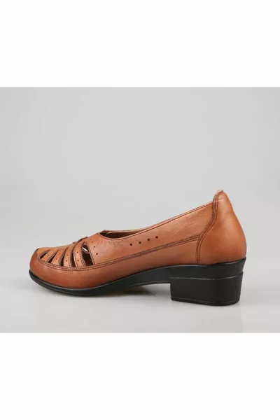  Echtes Leder Orthopädisch Tan Damen Casual Mutter Schuhe