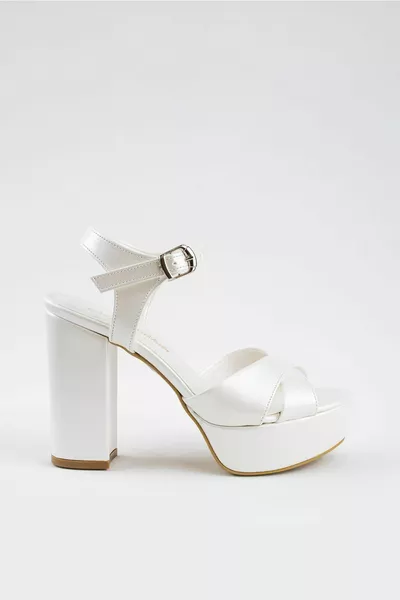 cm Mother-of-pearl Leather, Off-White, Bridal Shoes, Bridal Shoes, Very Comfortable, Comfort Oriented.