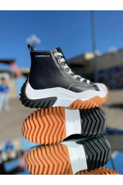 حذاء رياضي نعل عالي شتوي  مادورو WT HI أسود