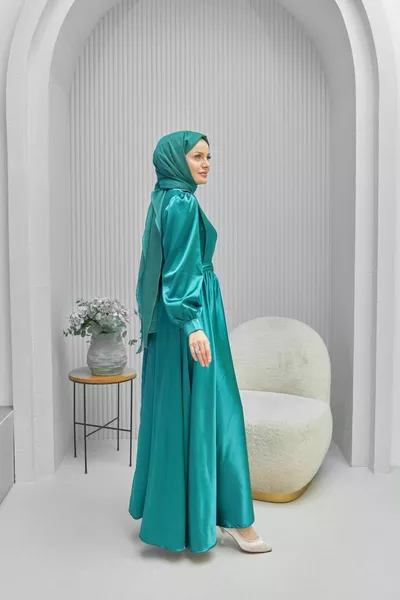 Gülben Evening Dress - Zümrüt Yeşil