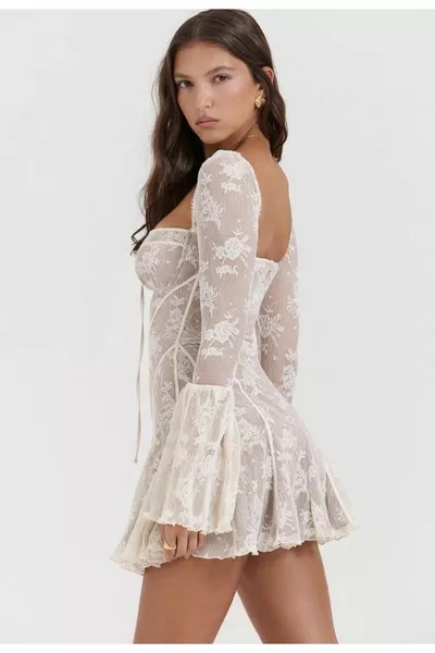 Witte Mini Design Jurk