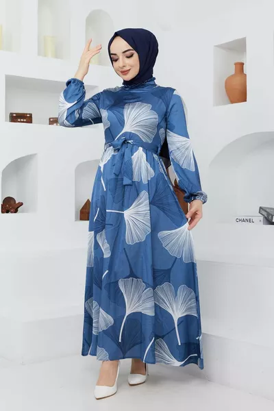 Poppy Abendkleid - Indigo