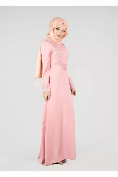 Abito da sera dettagliato Powder (SOMON) T  Fy Collection-guipure