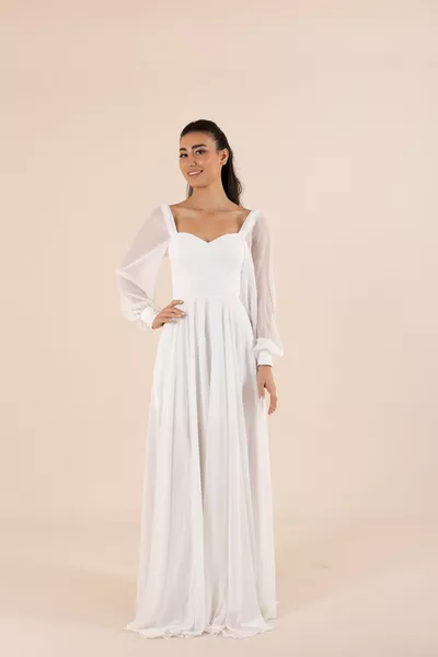 فستان زفاف Arıes شيفون