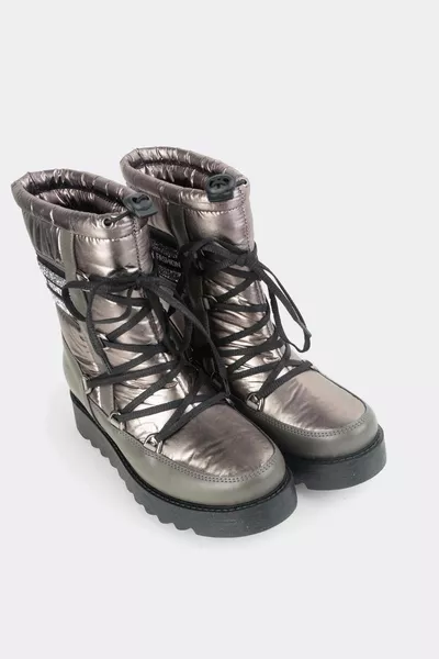 Дамски модни боти за сняг с дантела -1