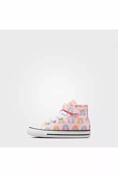 Chuck Taylor All Star Easy-on Rainbows Baskets Enfant Bordeaux/Rose