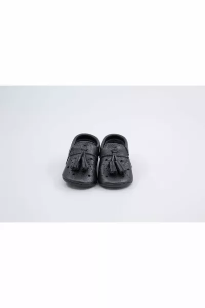 Baby Black Royal Series Chaussures First Step en cuir