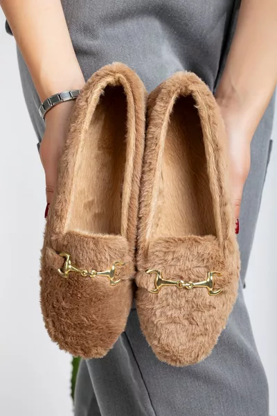 Soft Plush Women's Home Drum No Sound Lightweight Sole Panduf Home Pandufu