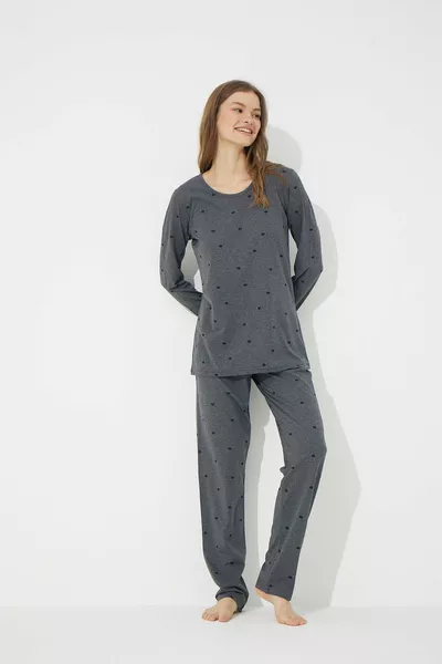 Ensemble pyjama en coton fumé