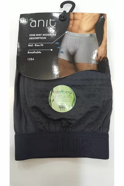 2 Boxers pour hommes unis en bambou avec lycra % bambou %4 lycra