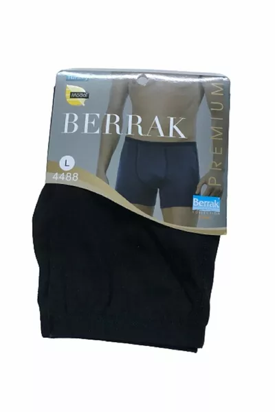 Men's Black Thin Elastic Modal Boxer Shorts 4-Pack 
