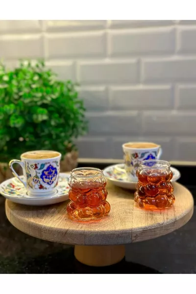 6-teiliges Trauben-Gläser-Set, Bubble-Glas, Wolken-Glas, Beilagen-Glas für Kaffee