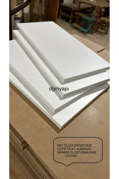 De plank in de kast wordt op de gewenste maat gemaakt. Vermeld dit in het vraag-en-antwoordgedeelte. MDF-laminaat mm, handgemaakt.