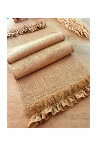 Fırfırlı Hasır Runner