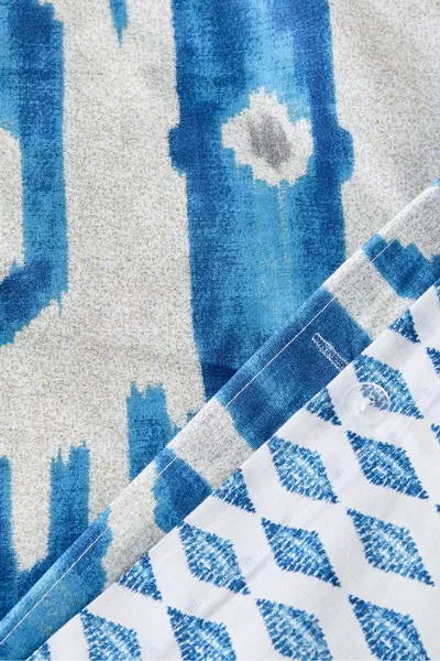 Neos Mavi % Katoen Tweepersoonsdekbedovertrek Set